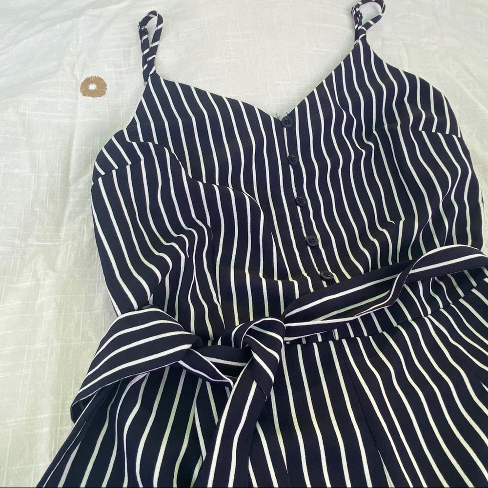 dark blue striped romper ⛲️